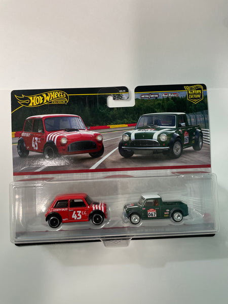 Hot Wheels 1/64 Car Culture 2 Pack Morris Mini & '67 Austin Mini Pickup