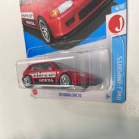 Hot Wheels 1/64 ‘92 Honda Civic EG Red