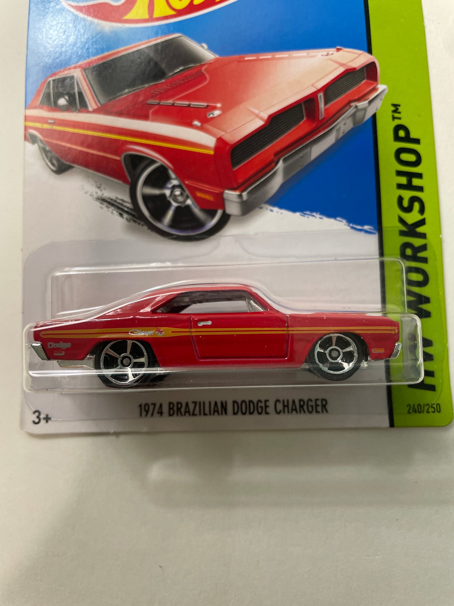 Hot Wheels 1/64 1974 Brazilian Dodge Charger Red - Damaged Car (Read description)