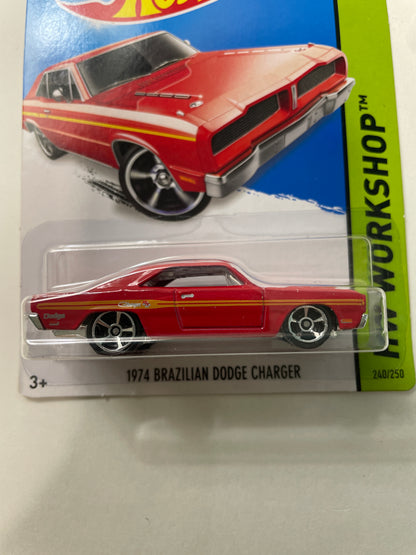 Hot Wheels 1/64 1974 Brazilian Dodge Charger Red - Damaged Car (Read description)