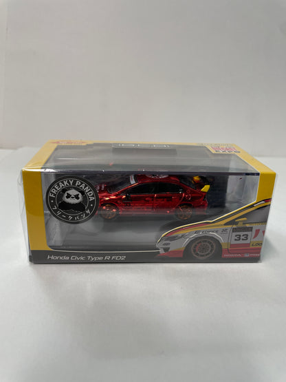 GCD 1/64 Honda Civic Type R FD2 Red Chrome Freaky Panda - The Diecast Expo 2025 Singapore Dinner Exclusive