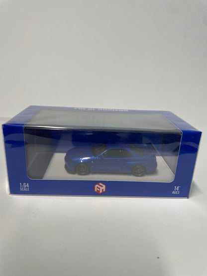 Focal Horizon 1/64 Nissan Skyline GTR R34 V-Spec II Blue