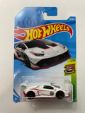 Hot Wheels 1/64 Lamborghini Huracan LP 620-2 Super Trofeo White - Damaged Card