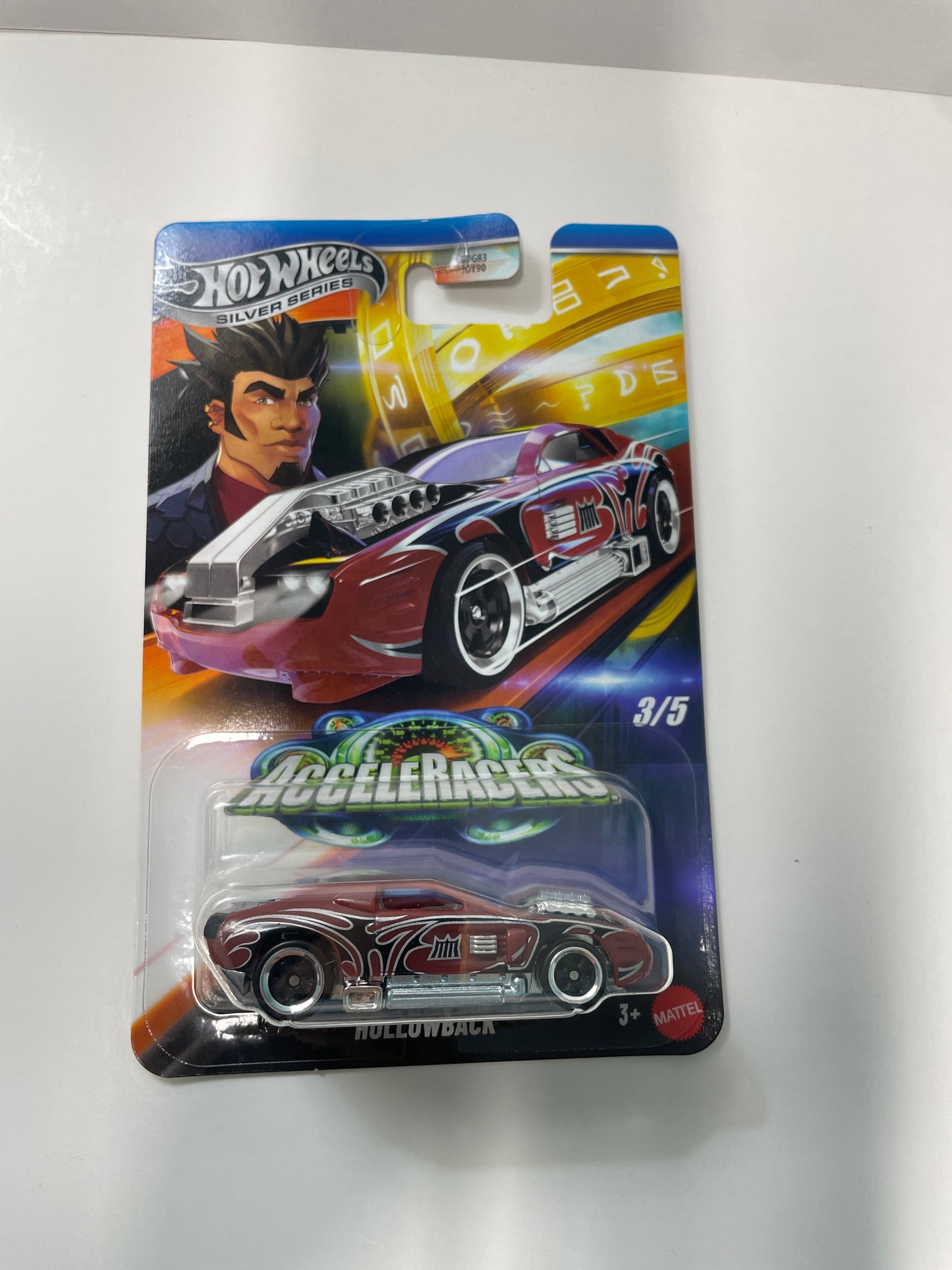 Hot Wheels 1/64 Silver Series Acceleracers Hollowback Metal Maniacs Red - JCB93 (Euro Card)