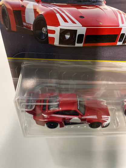 Hot Wheels 1/64 Premium Car Culture 2 Pack Porsche 935 & 2018 Porsche 935 Red - JHW51