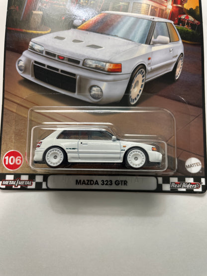 Hot Wheels 1/64 Boulevard Mazda 323 GTR White