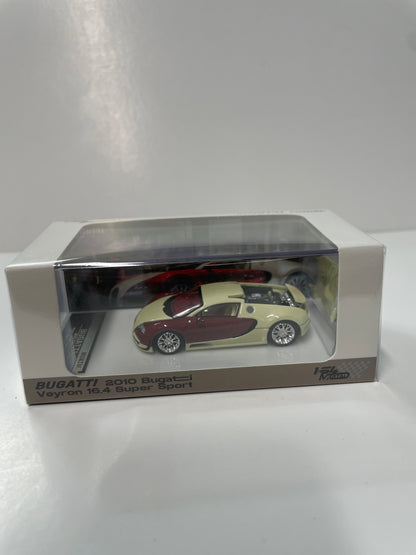 Mortal Model 1/64 2010 Bugatti Veyron 16.4 Super Sport Cream & Maroon