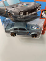 Hot Wheels 1/64 Custom Ford Maverick Short Card Grey - Damaged Card