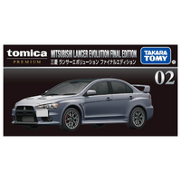 Tomica Premium 1/61 02 Mitsubishi Lancer Evolution Final Edition Grey