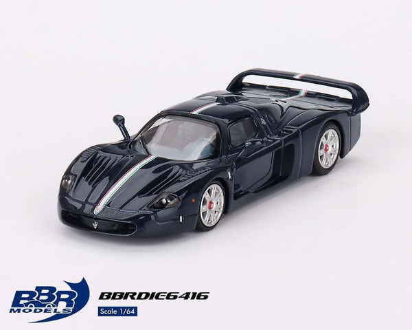 BBR Models 1/64 Maserati MC12 Stradale Blue Metallic w/ Stripe