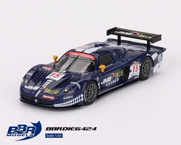 BBR Models 1/64 Maserati MC12 Competizione 2008 FIA 24Hr of Spa - JMB Racing #15 Blue