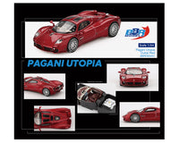 BBR 1/64 Pagani Utopia Dubai Red