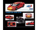 BBR Models 1/64 Ferrari 296 GTB Rosso Corsa Assetto Fiorano RED & Yellow