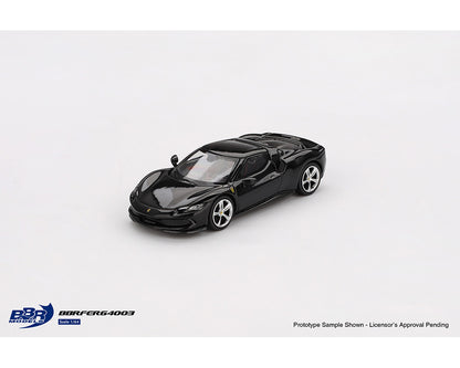 BBR Models 1/64 Ferrari 296 GTB Nero Daytona Black - BBRFER64003