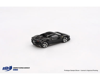 BBR Models 1/64 Ferrari 296 GTB Nero Daytona Black - BBRFER64003
