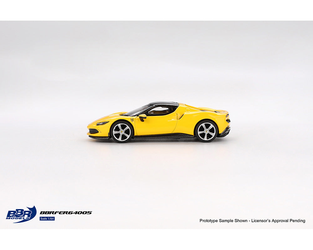 BBR Models 1/64 Ferrari 296 GTB Giallo Modena Yellow - BBRFER64005