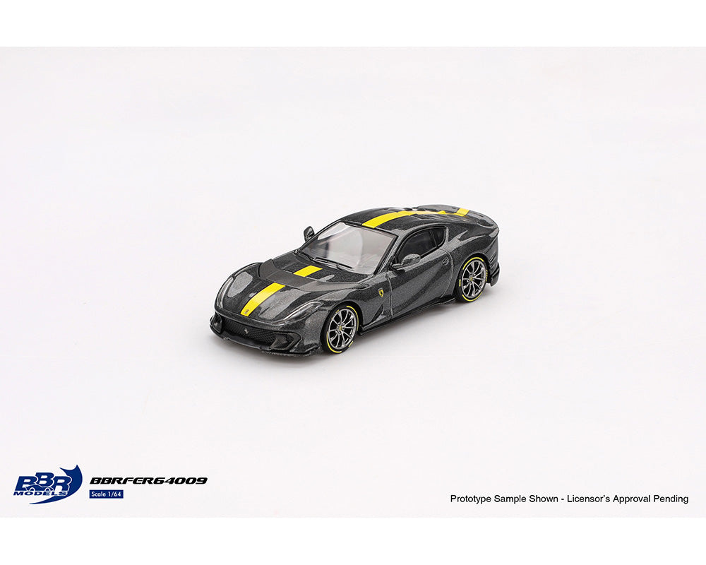 BBR Models 1/64 Ferrari 812 Competizione Grigio Black - BBRFER64009