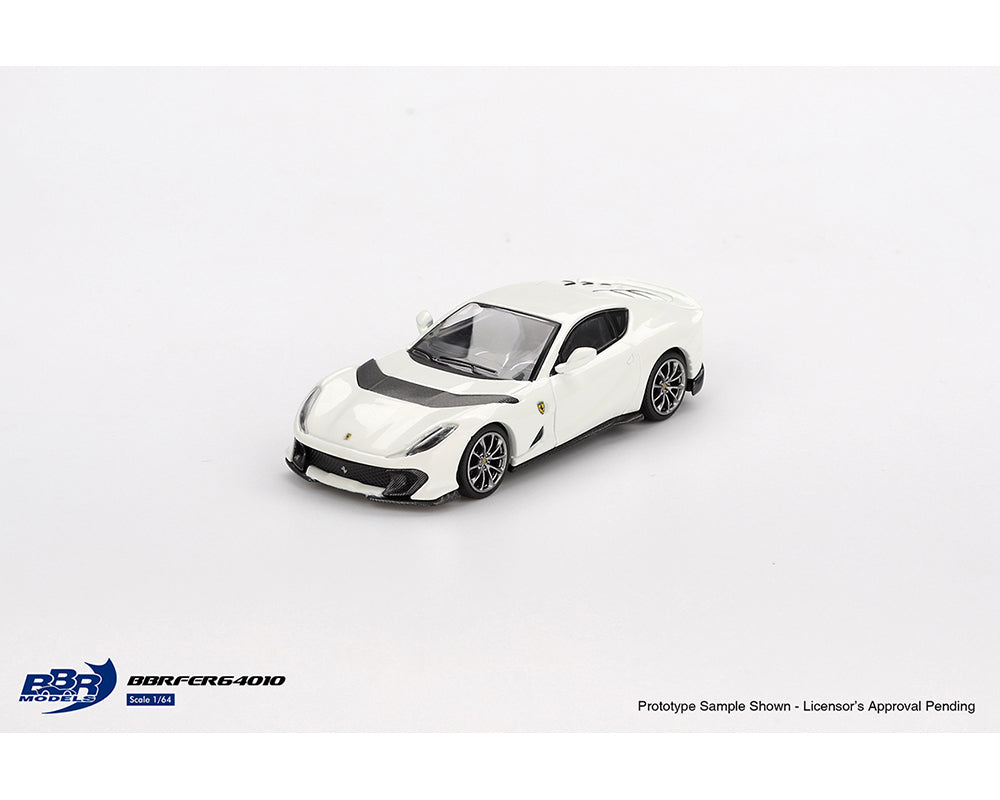 BBR Models 1/64 Ferrari 812 Competizione Bianco Avus White - BBRFER64010