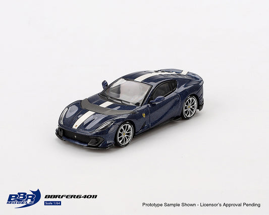 BBR 1/64 Ferrari 812 Competitizone Blue Tour De France