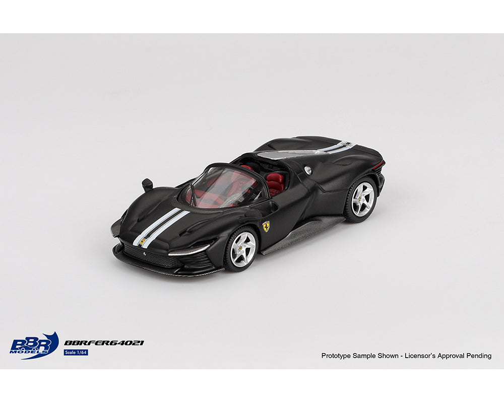 BBR Models 1/64 Ferrari Daytona SP3 Matt Black - BBRFER64021