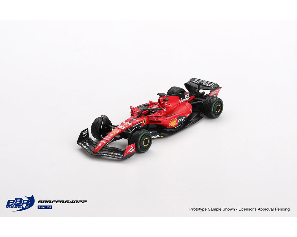 BBR Models 1/64 Ferrari F1 SF-23 Formula 1  Grand Prix  De Monaco 2023 C. Leclerc #16 Red - BBRFER64022