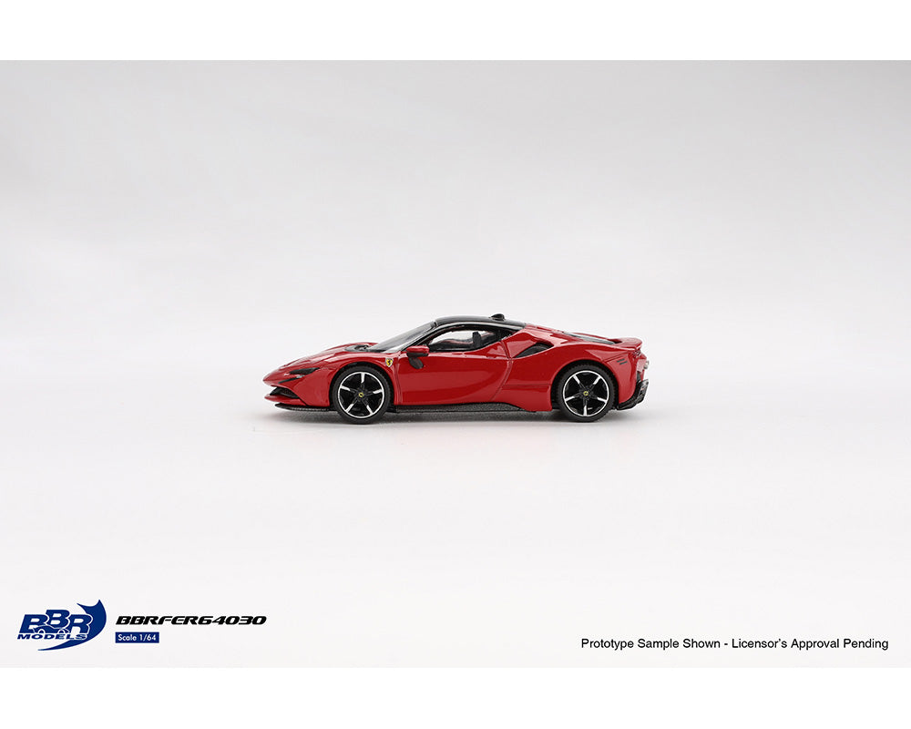 BBR Models 1/64 Ferrari SF90 Stradale Rosso Corsa Red - BBRFER64030