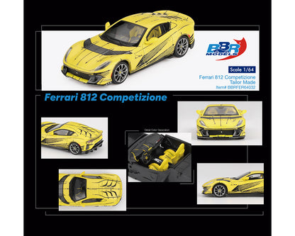 BBR Models 1/64 Ferrari 812 Competizione Tailor Made Yellow - BBRFER64032