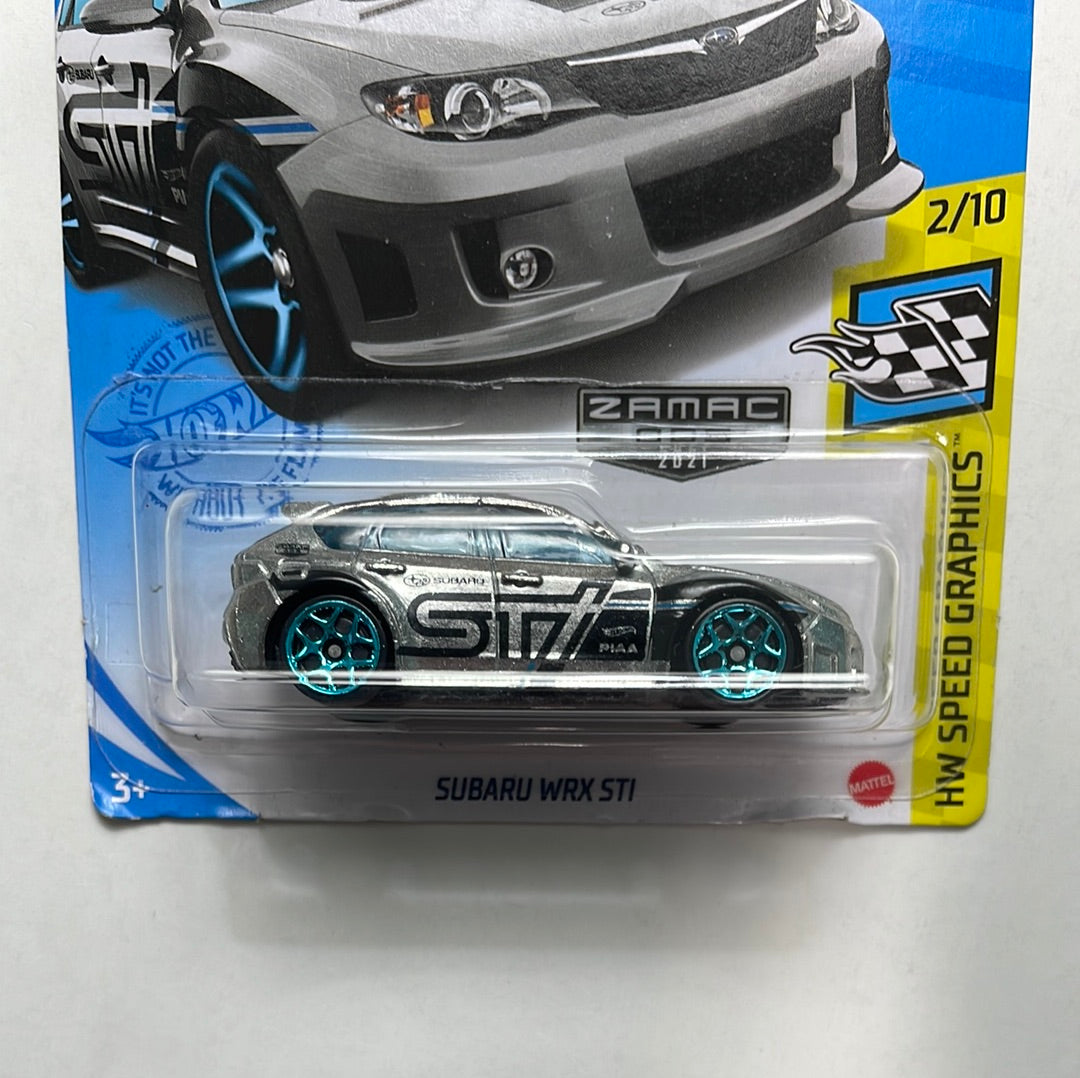 Hot Wheels 1/64 Zamac Subaru WRX STI - Damaged Card