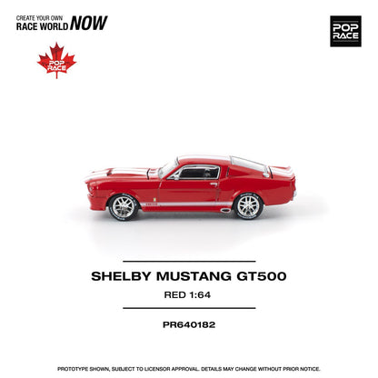 Pop Race 1/64 Shelby Mustang GT500 Red - PR64-0182
