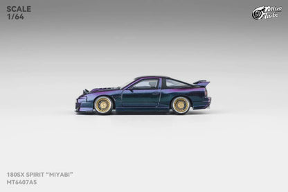 Micro Turbo 1/64 GMHS 2025 Nissan 180SX Spirit Rei Miyabi Chameleon Purple