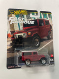 Hot Wheels 1/64 Fast & Furious 2024 Mix G Toyota Land Cruiser FJ43 Red - Damaged Card