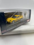 Hobby Japan 1/64 Mazda RX-7 (FD3S) Type RS W/ Engine Display Model Sunburst Yellow - Damaged Box