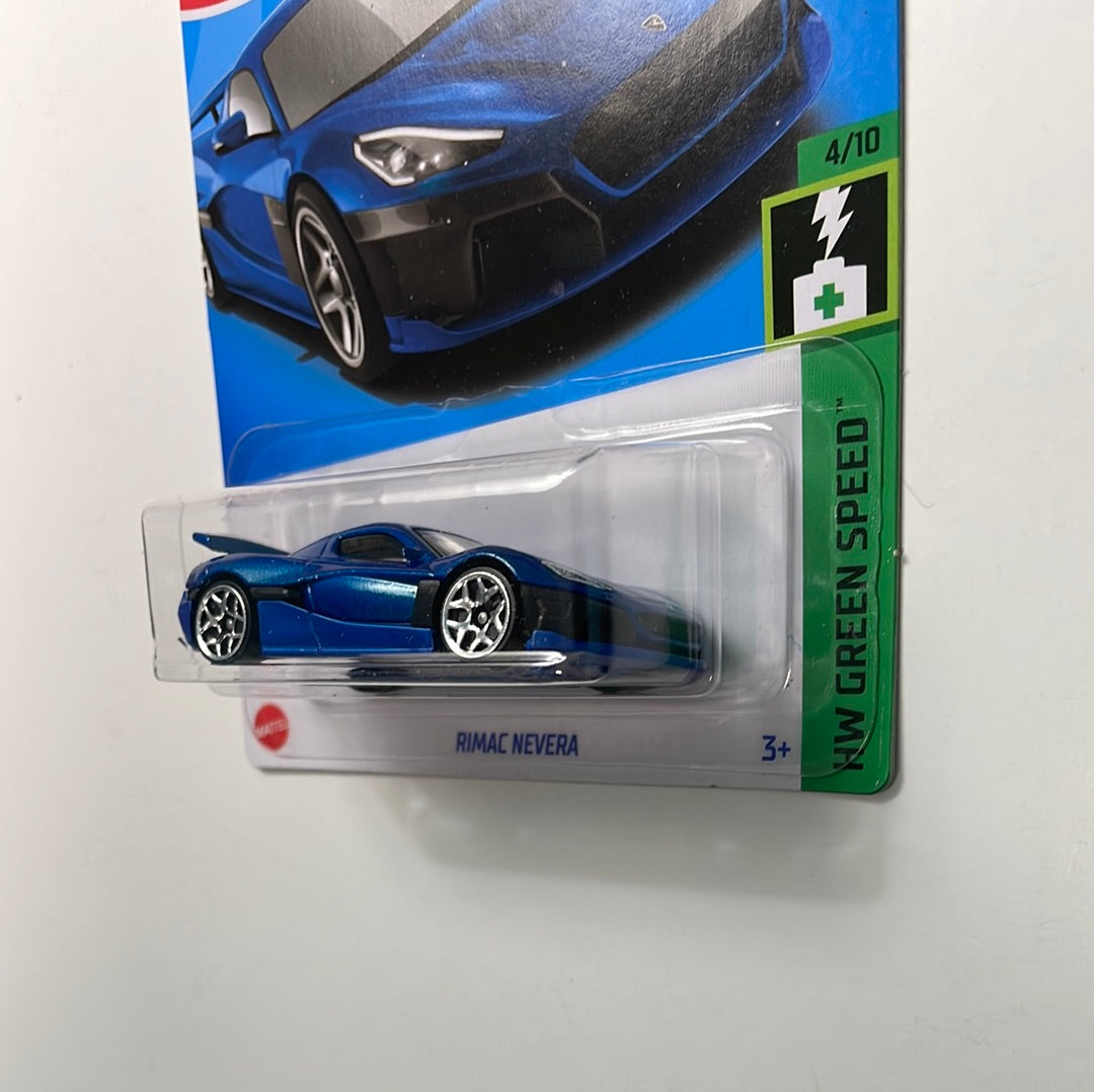 Hot Wheels 1/64 Rimac Nevera Blue - Damaged Box