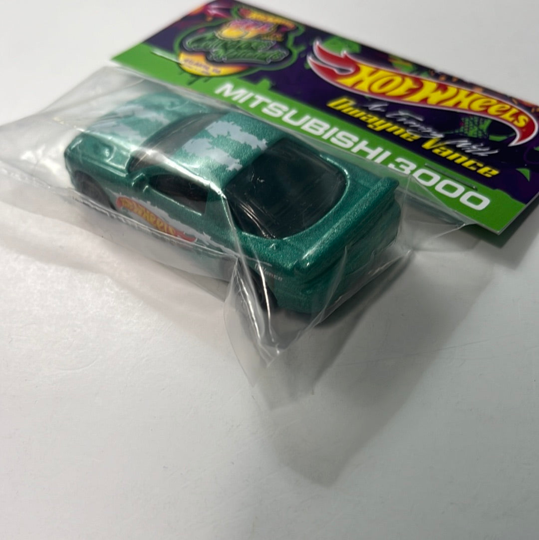 Hot Wheels 1/64 2024 Atlanta Convention Mitsubishi 3000GT Green Dinner Baggie Car