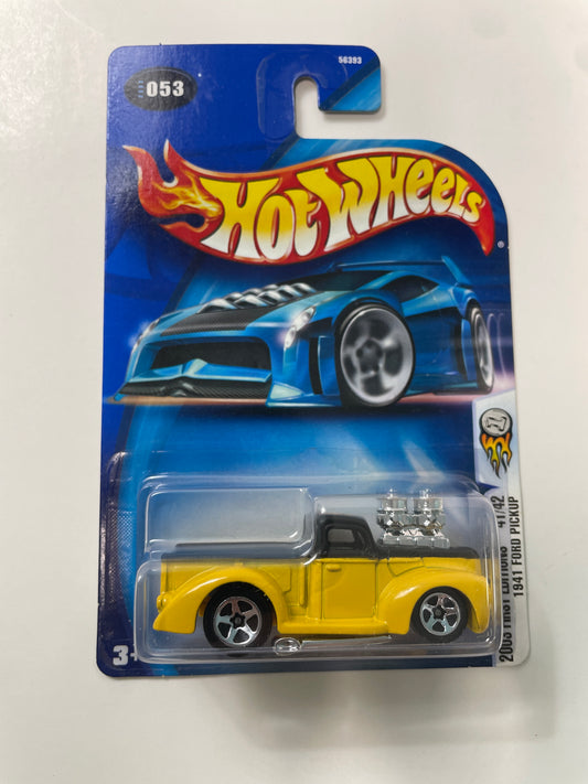 Hot Wheels 1/64 1941 Ford Pickup Yellow & Black - Damaged Box
