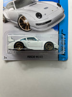 Hot Wheels 1/64 Porsche 993 GT2 White - Damaged Card