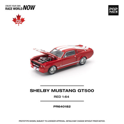 Pop Race 1/64 Shelby Mustang GT500 Red - PR64-0182
