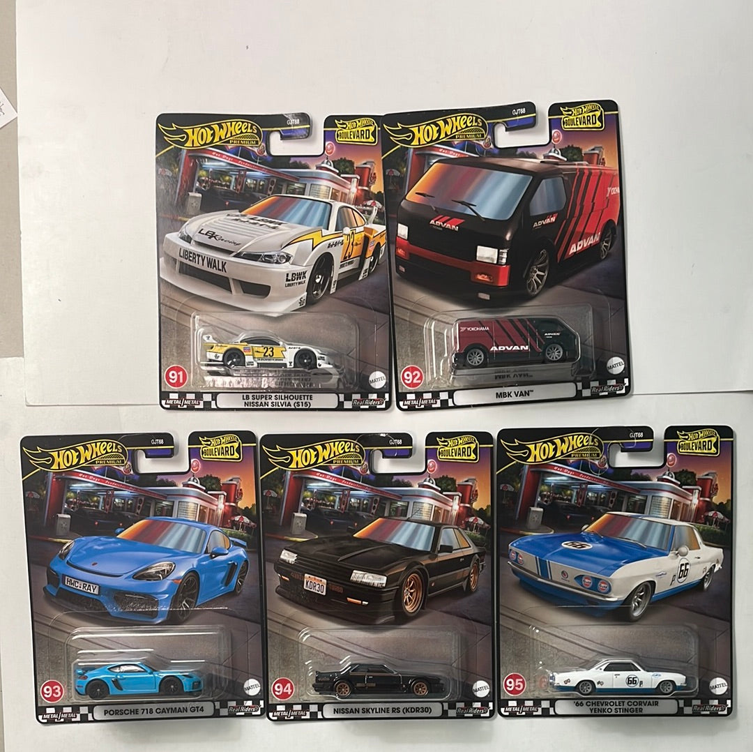 Hot Wheels 1/64 Boulevard Mix U (Set of 5)