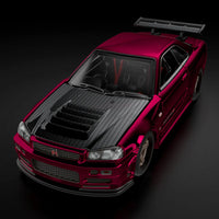 Hot Wheels 1/64 RLC 2024 Selections Car Nissan Skyline GT-R (BNR34) Red - Damaged Box