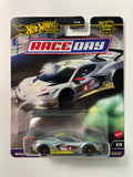 Hot Wheels 1/64 Car Culture Race Day Corvette C8.R Silver - Damaged Card