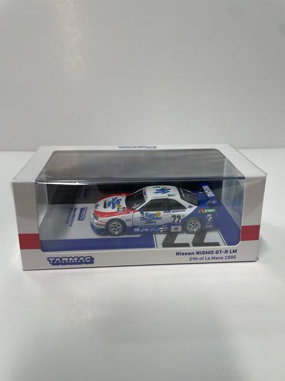 Tarmac Works 1/64 Nissan NISMO GT-R LM 24h of Le Mans 1995 n22 - HOBBY64 White & Blue - T64-067-95LM22