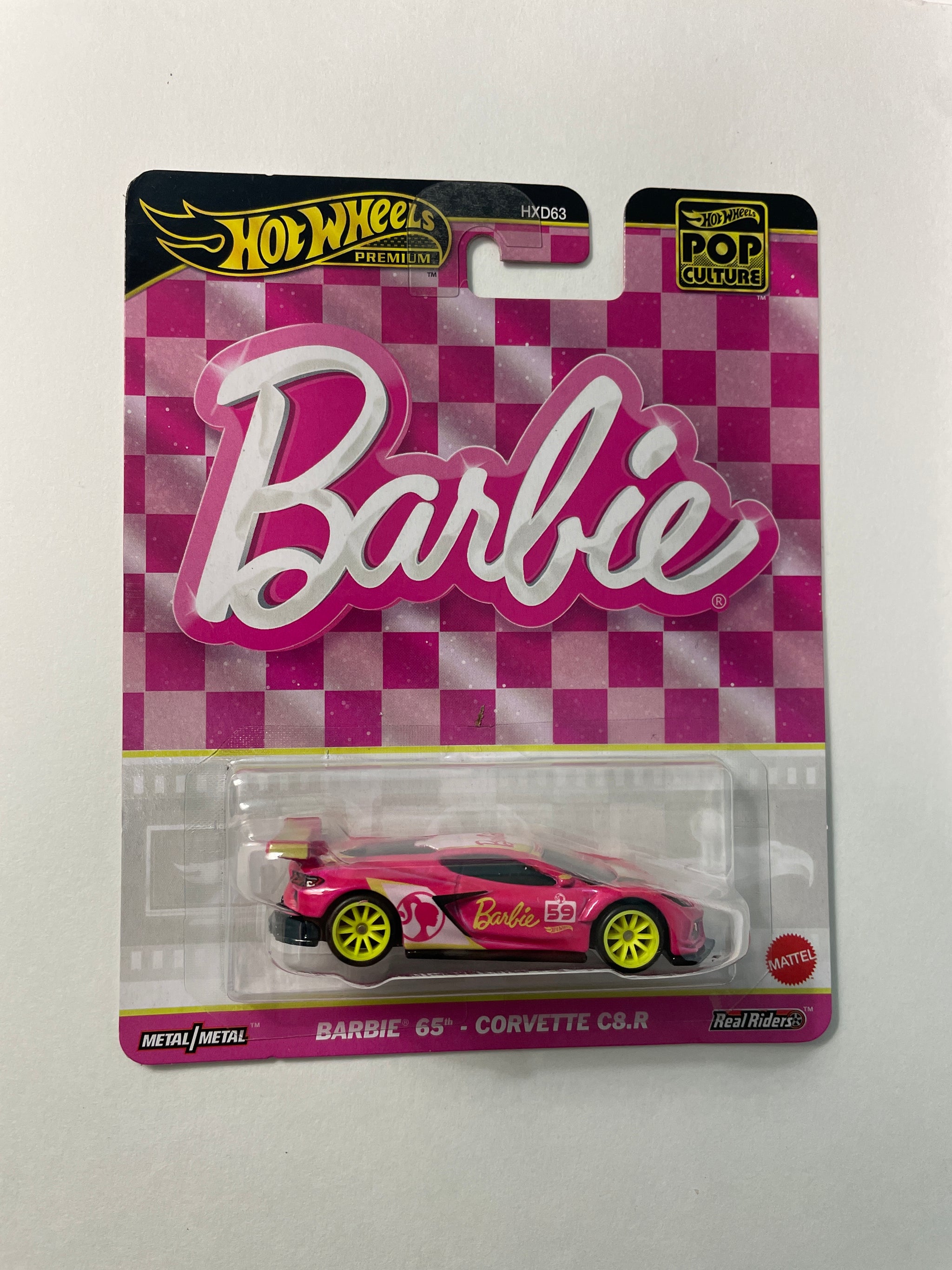 Hot Wheels Barbie 65° Anniversario Corvette C8 R - Modellino 1:64