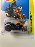 Hot Wheels 1/64  BMW K 1300 R Black & Orange - Damaged Card