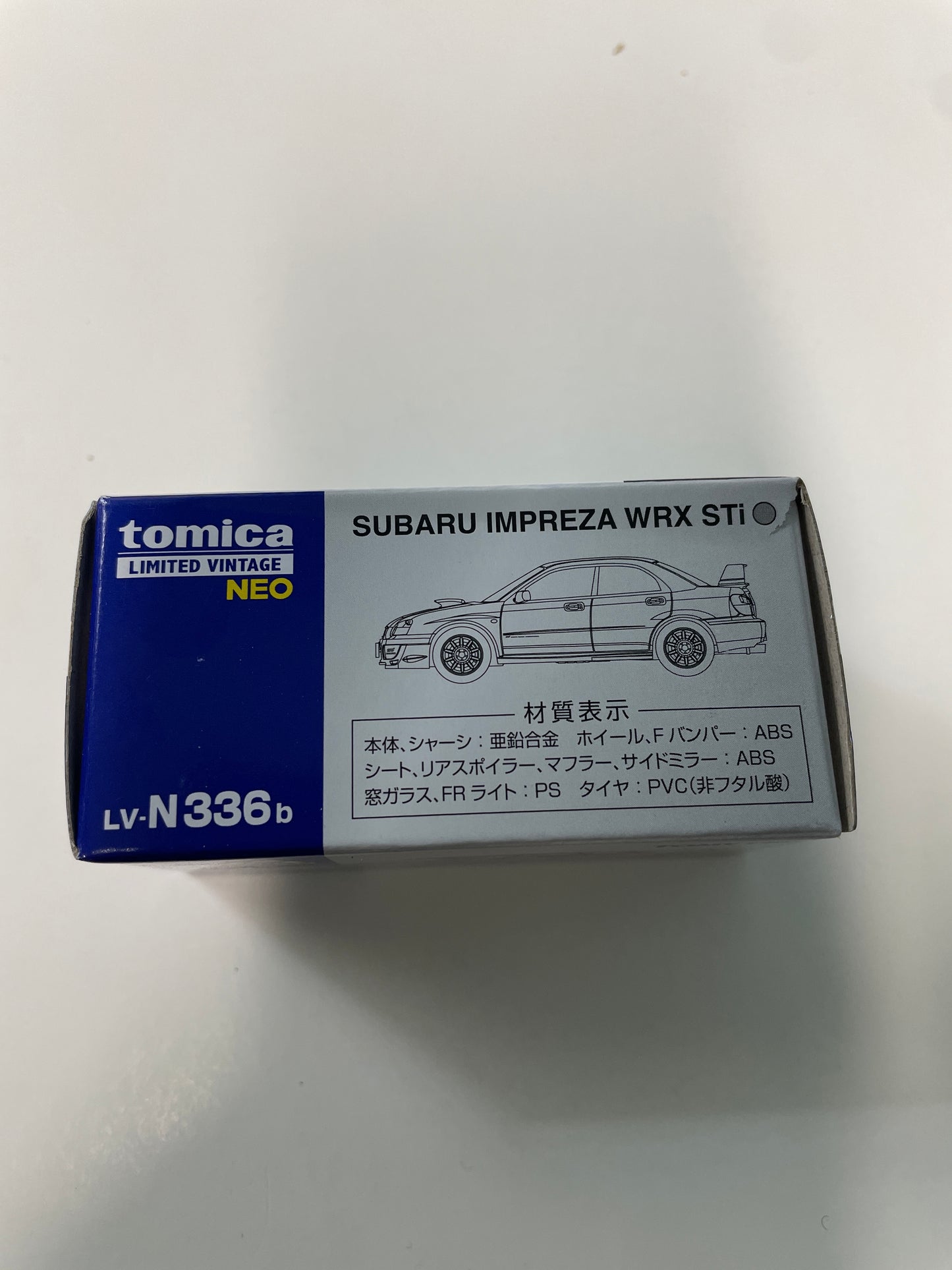 Tomica Limited Vintage Neo 1/64 LV-N336b Subaru Impreza WRX STI 2003 Silver - Damaged Box