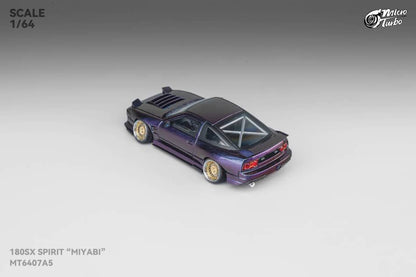 Micro Turbo 1/64 GMHS 2025 Nissan 180SX Spirit Rei Miyabi Chameleon Purple