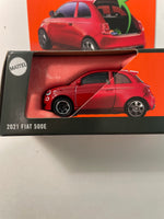 Matchbox 1/64 Moving Parts 2021 Fiat 500E Red