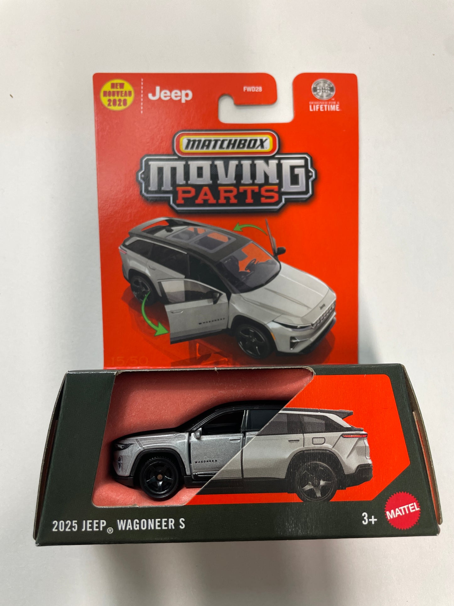 Matchbox 1/64 Moving Parts 2025 Jeep Wagoneer S Silver - JHV21