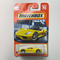 Matchbox 1/64 Porsche 918 Spyder Yellow