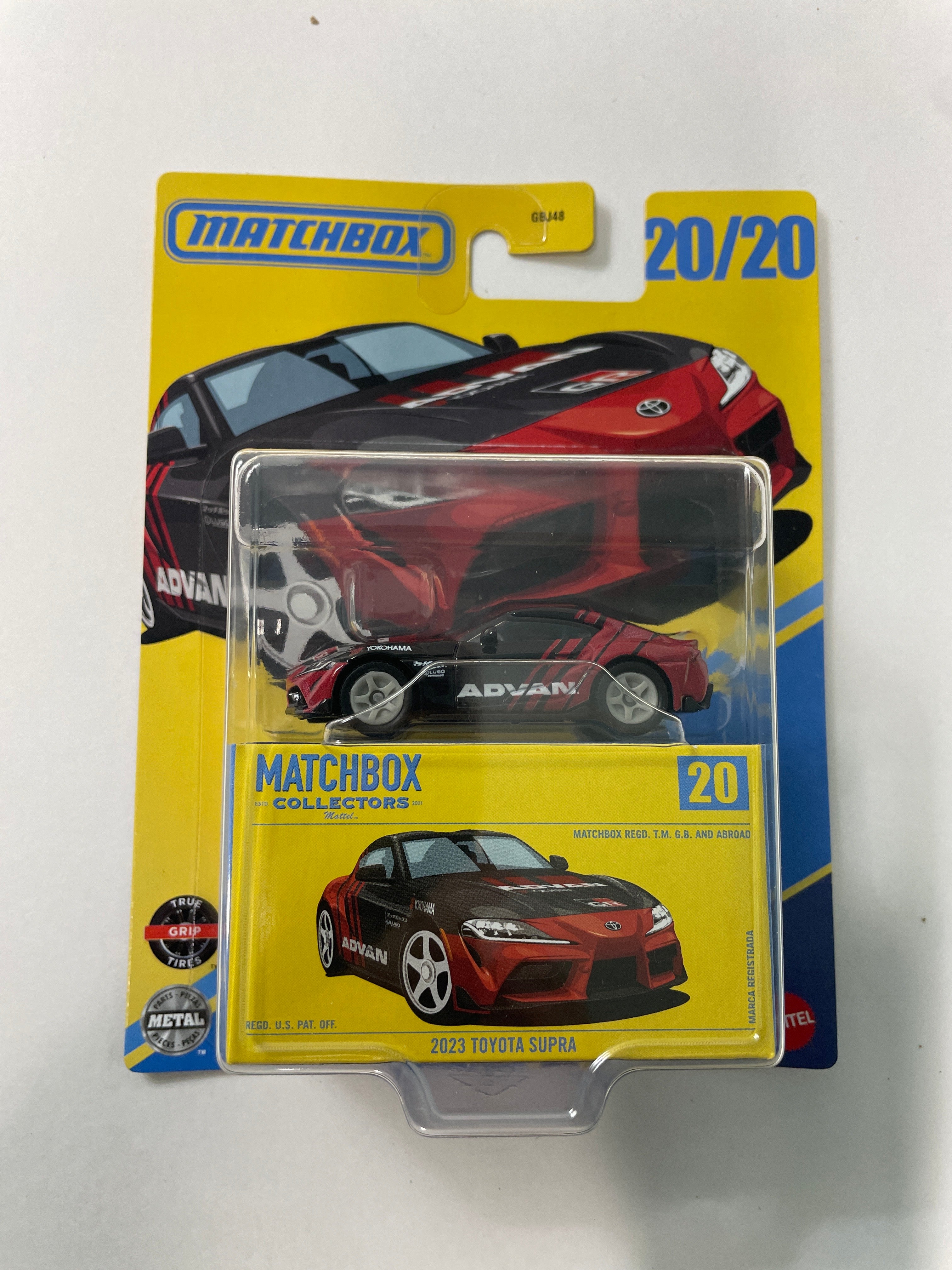 Matchbox Collectors 1/64 2023 Toyota Supra Advan Red & Black