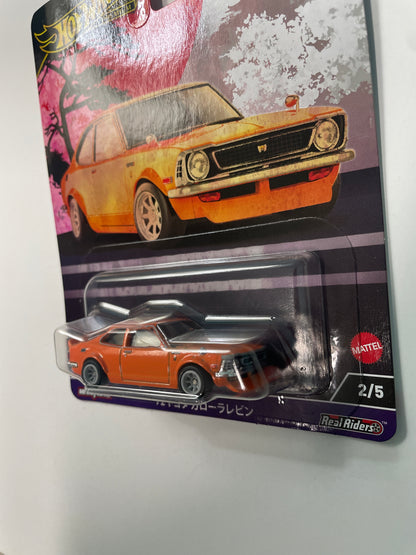Hot Wheels 1/64 Car Culture Japan Historics 4 ‘72 Toyota Corolla Levin Orange - HRV69